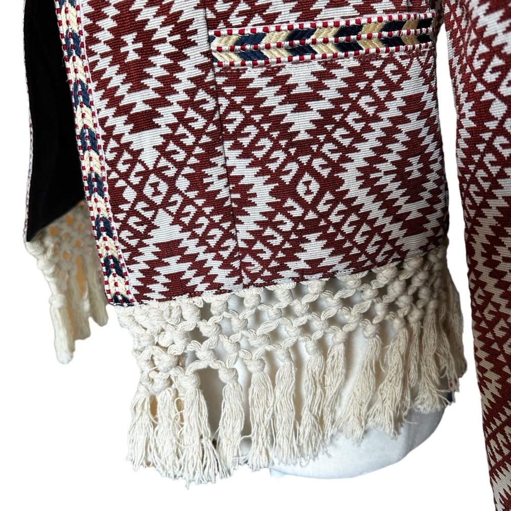 Anthropologie Tularosa Santa Fe Embroidered Ikat Jacket NWOT - Picture 7 of 12